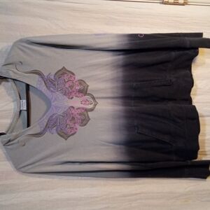 Vintage Crazy Shirt pullover hooded Tee m